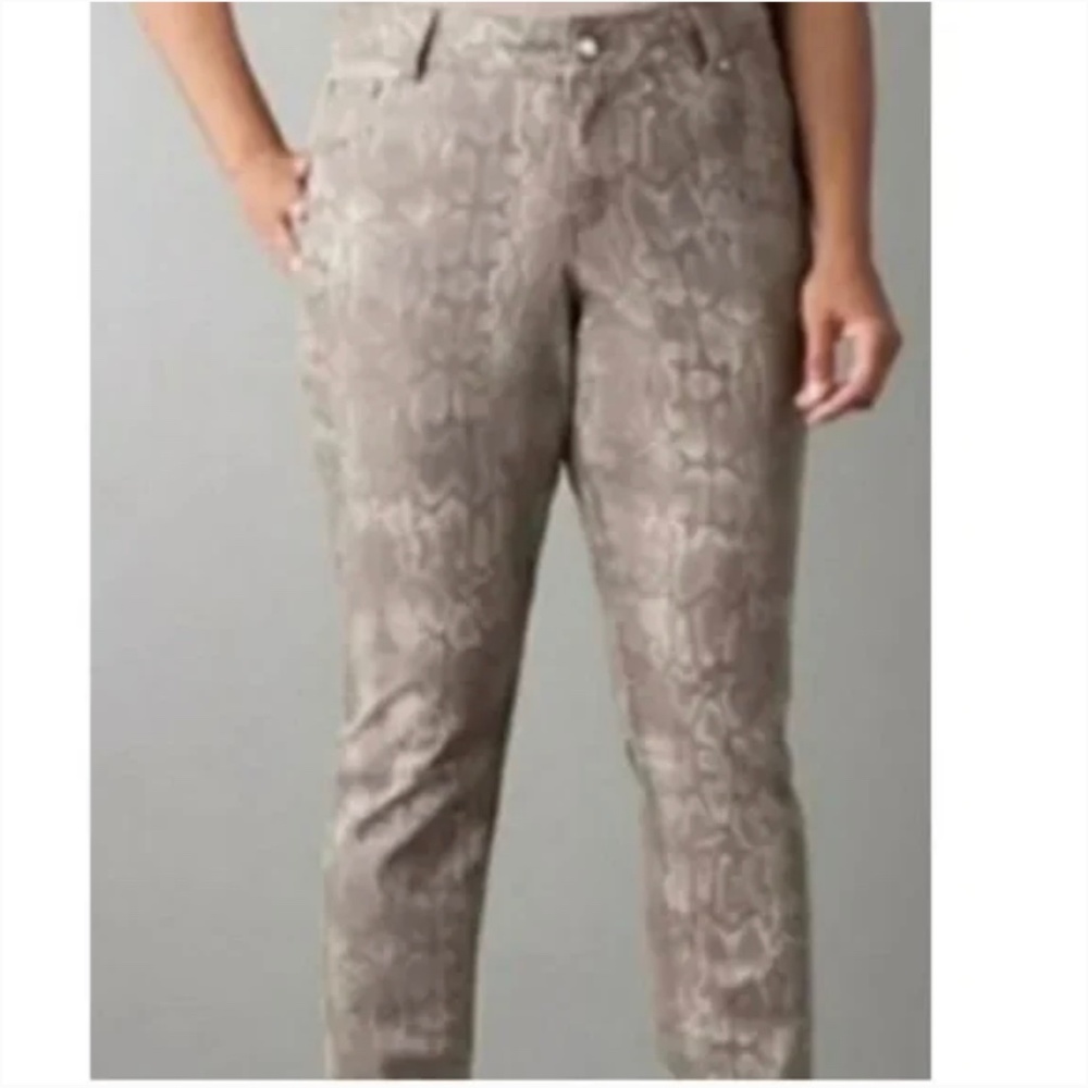 NWT Lane Bryant Women's Snake Skin Printed Skinny Jeans Size 26